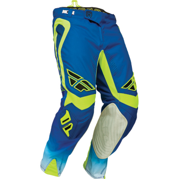 Motocross Pants Fly 2014 Youth Evolution "Clean" Blue/Hi-Vis - Image 1