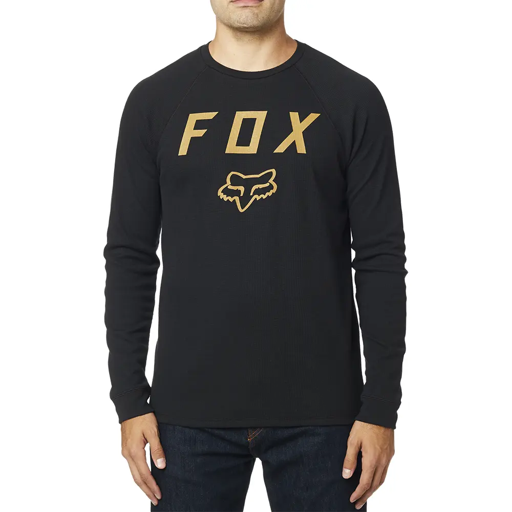 Thermal Top Fox Moth Raglan Black