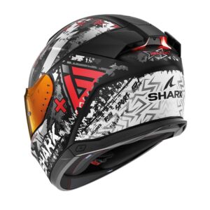Shark Skwal i3 Hellcat Road Helmet Black/Chrome/Red - Image 2