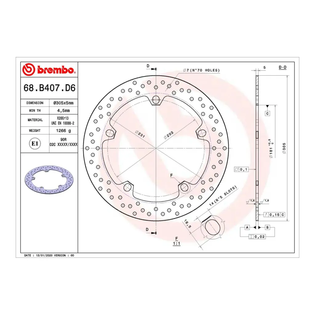 Brembo Front Brake Disc - BMW 1200