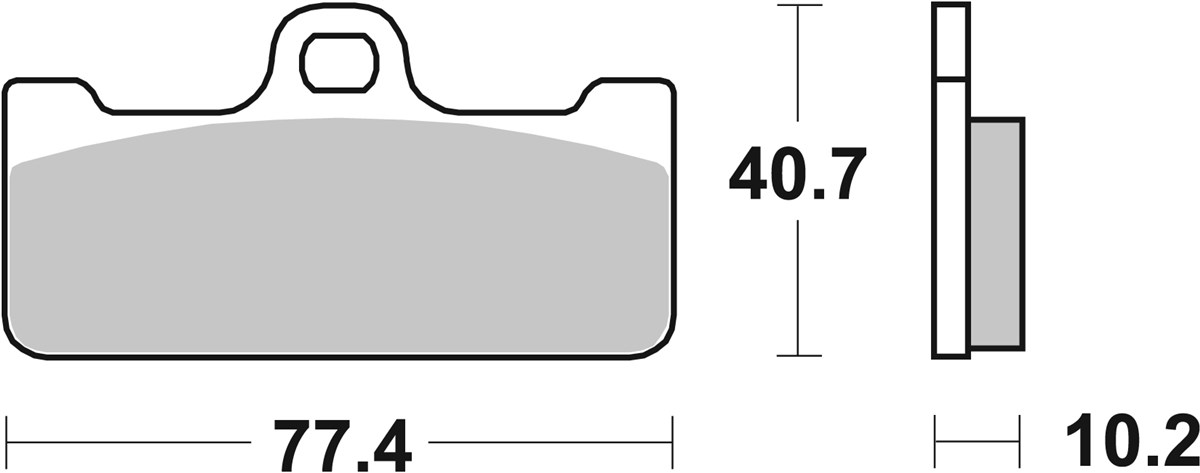 SBS 711DC Front Race Brake Pads - Image 1