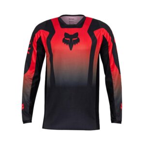 Fox 180 Lean Motocross Jersey Flo Red - Image 1