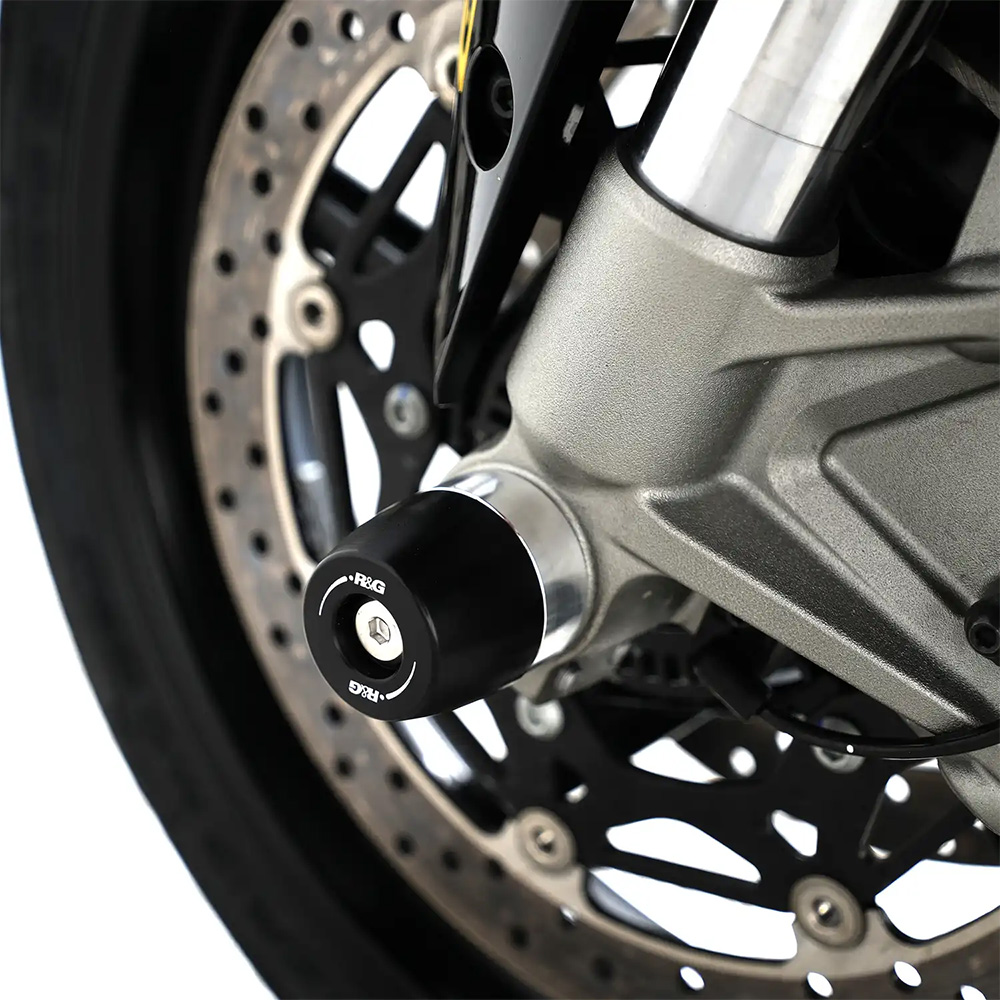 Fork Protectors APEX for Yamaha YZF-R9 25- Black R&G - Image 1