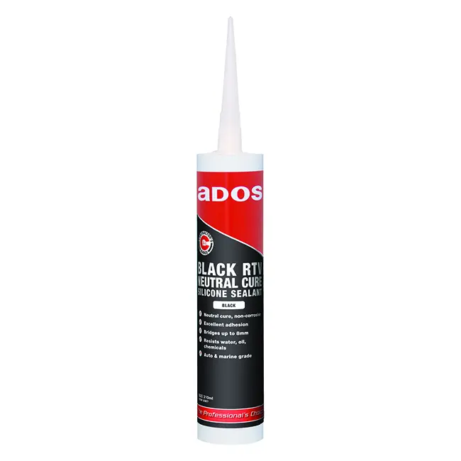 CRC Black RTV Neutral Cure Silicone Sealant pack 6         []