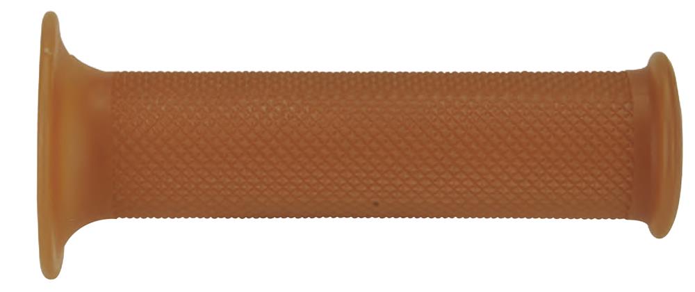CAFE RACER GRIPS NATURAL BROWN CLOSED END - Image 1