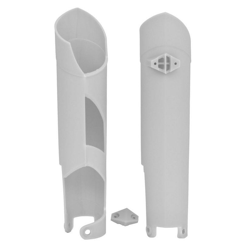 FORK PROTECTORS RTECH KTM 200EXC 250EXC 250EXCF 300EXC 400EXCF 450EXCF 500EXCF 530EXCF 08-15 WHITE - Image 1