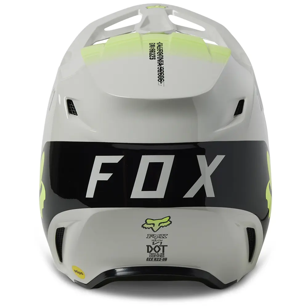 Fox V1 TOXSYK MIPS ECE Motocross Helmet Youth Steel Grey