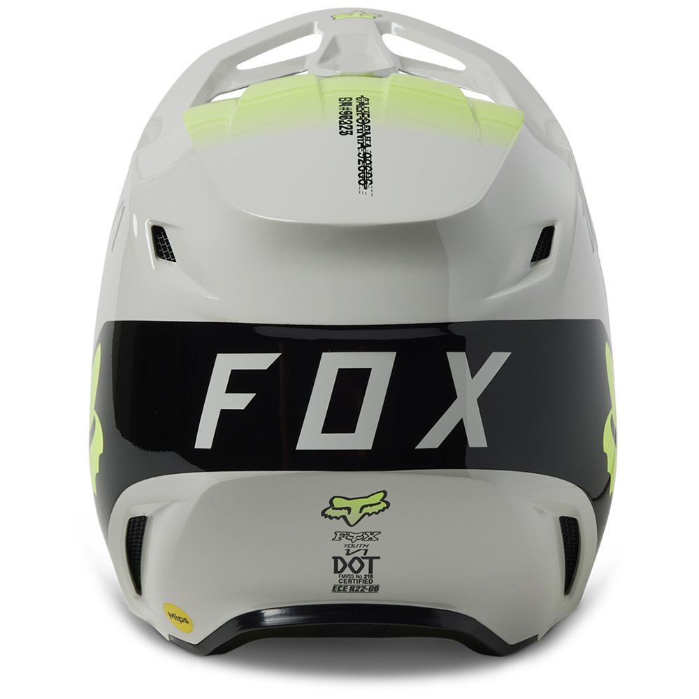 Fox V1 TOXSYK MIPS ECE Motocross Helmet Youth Steel Grey - Image 6