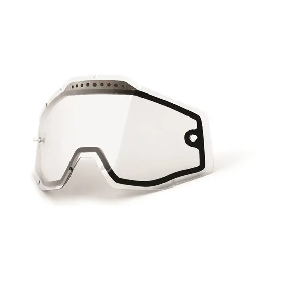 100% Racecraft/Accuri/Strata Dual Vented Lens - Clear