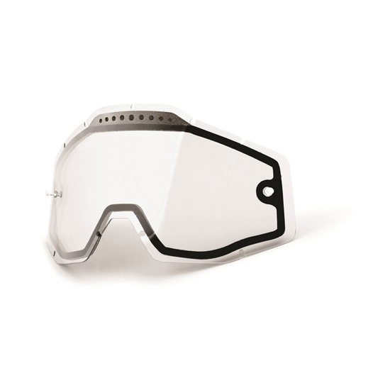 100% Racecraft/Accuri/Strata Dual Vented Lens - Clear - Image 1