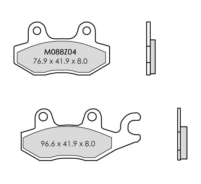 BRAKE PADS FRONT Z04 RACE KAWASAKI NINJA 300 - 107A48608 - 07YA22 - Image 1