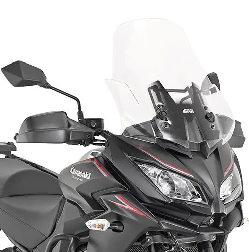 GIVI SCREEN KAWASAKI VERSYS 1000 '17-'18 CLEAR 53x48cm (20cm TALLER)