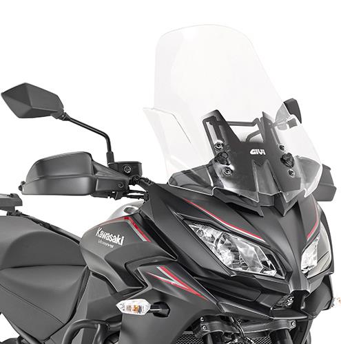 GIVI SCREEN KAWASAKI VERSYS 1000 '17-'18 CLEAR 53x48cm (20cm TALLER) - Image 1