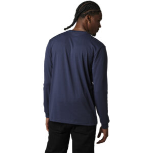 Fox Pinnacle Long Sleeve Tech Tee Heather Deep Cobalt - Image 2