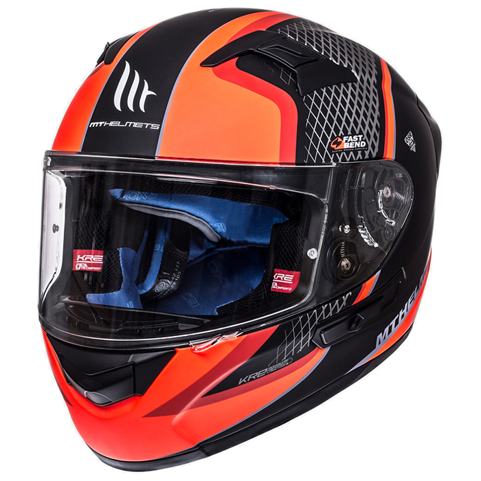 MT KRE SV Momentum Road Helmet Matte Black/Red - Image 1