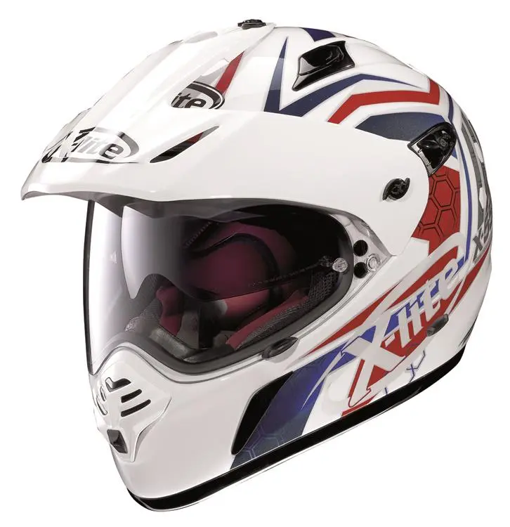** XLITE ADVENTURE HELMET X551 GT WHITE/BLUE/RED SMALL -Sale