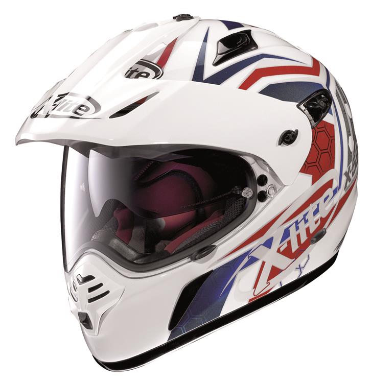 ** XLITE ADVENTURE HELMET X551 GT WHITE/BLUE/RED SMALL -Sale - Image 1