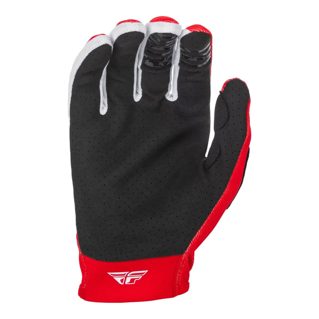 Fly Lite Hydrogen Youth Red/White Motocross Gloves