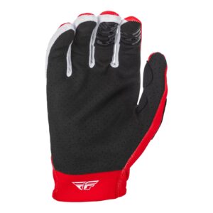 Fly Lite Hydrogen Youth Red/White Motocross Gloves - Image 2