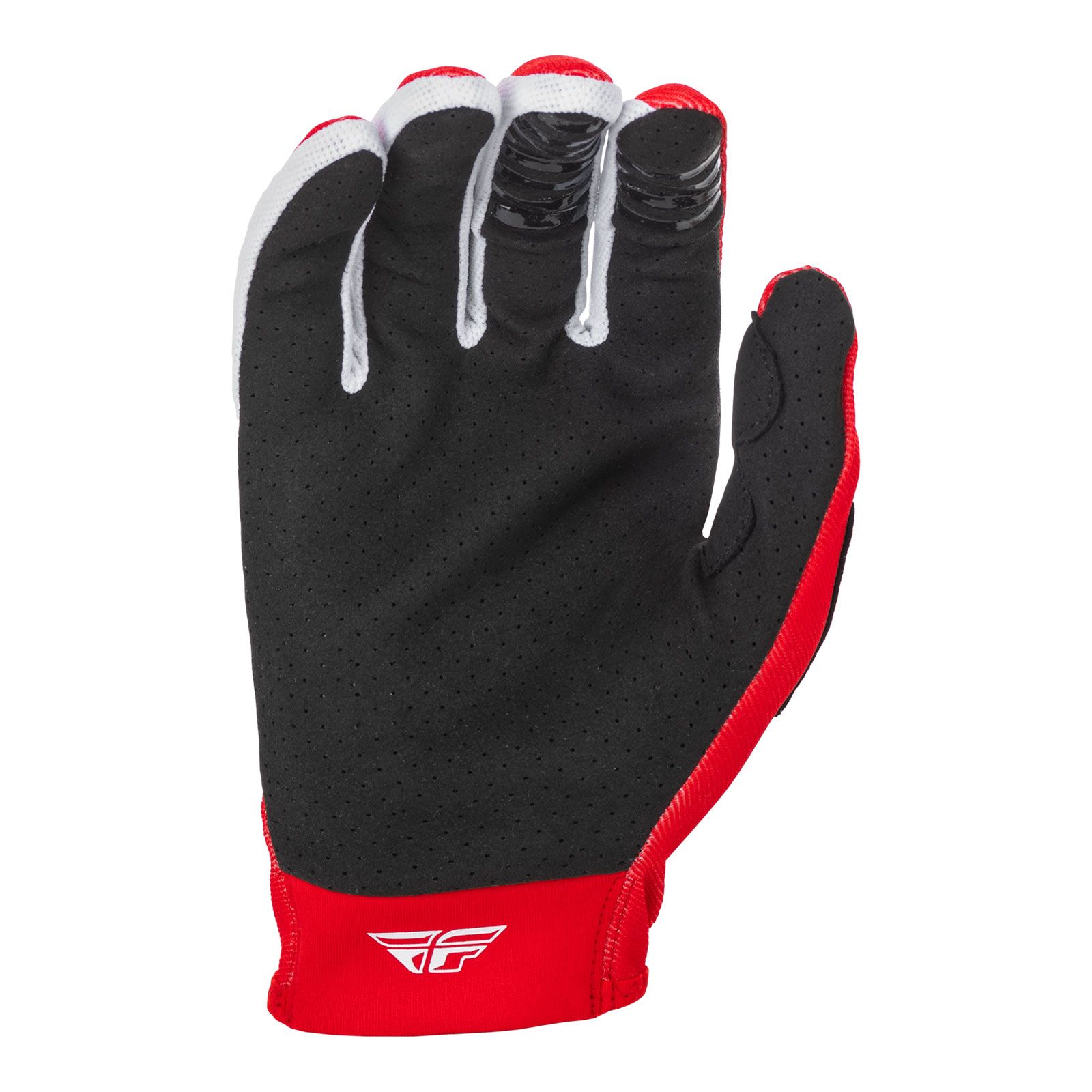Fly Lite Hydrogen Youth Red/White Motocross Gloves - Image 2