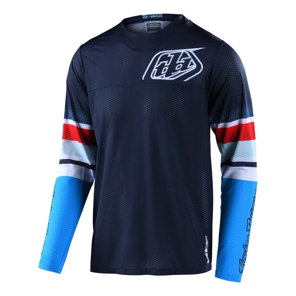 Troy Lee GP Air Warped Motocross Jersey Blue/Red