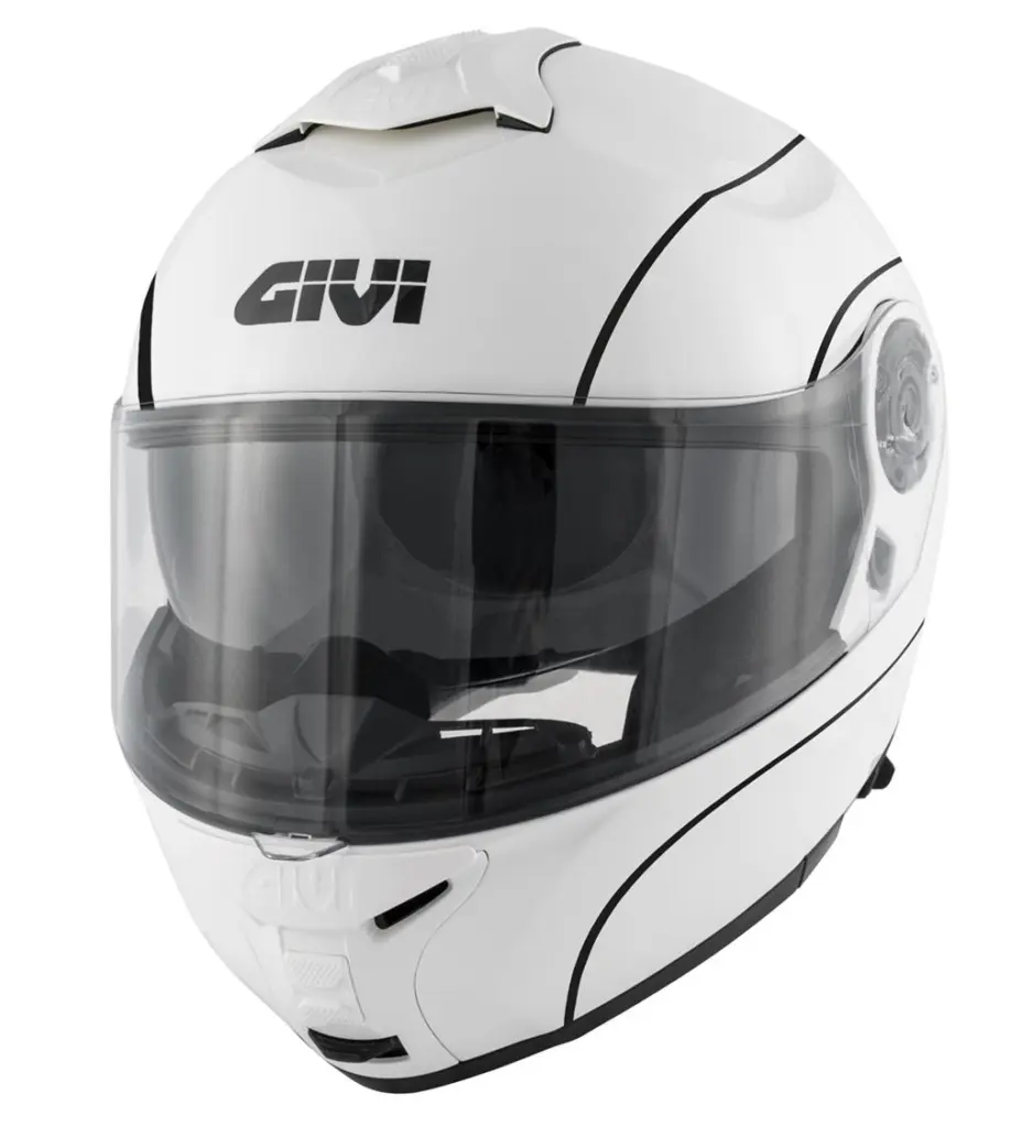 Givi X21 Challenger Front Flip Graphic White Road Helmet