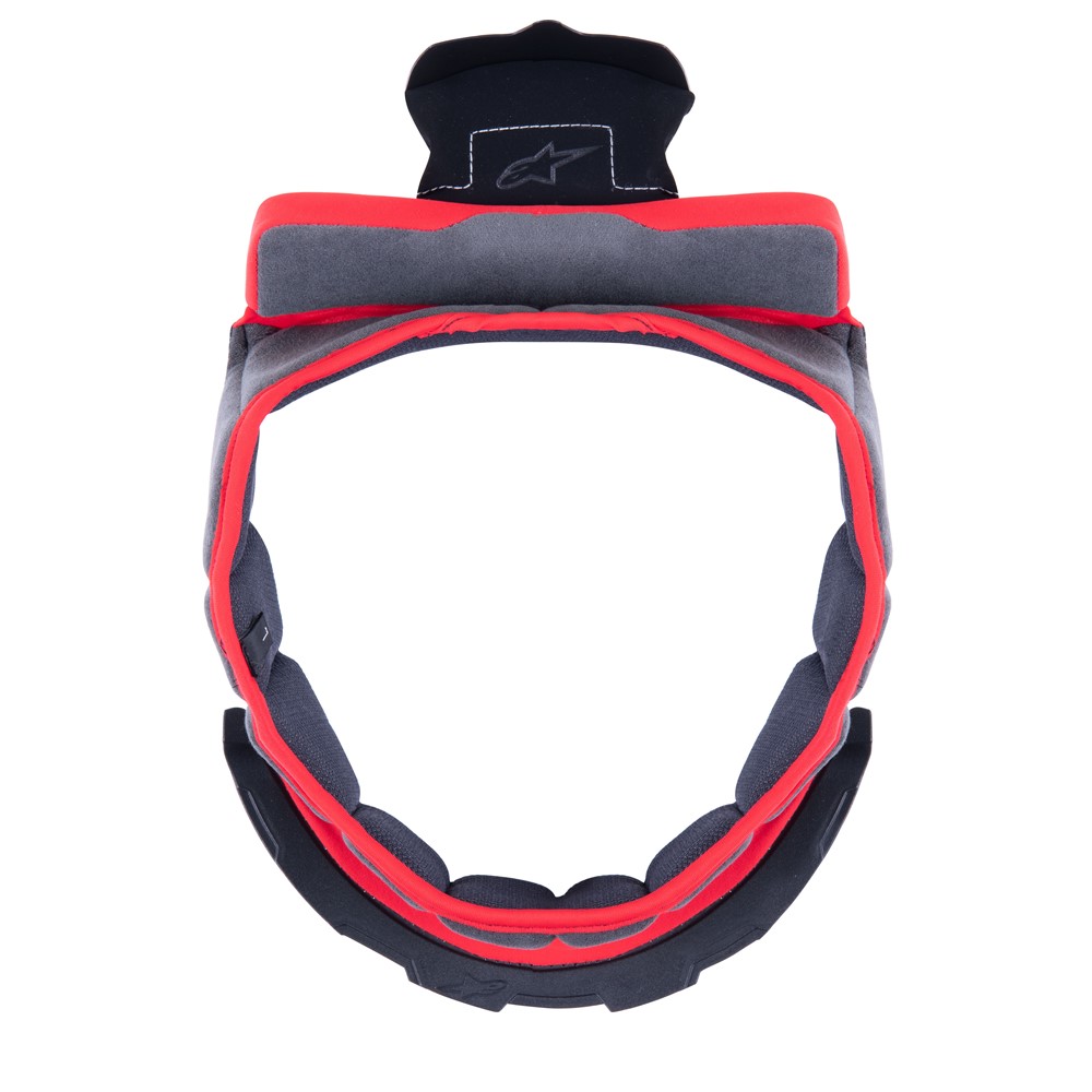 S-R10 Crown Pad XL/XXL 8mm Gray/Red - Image 1