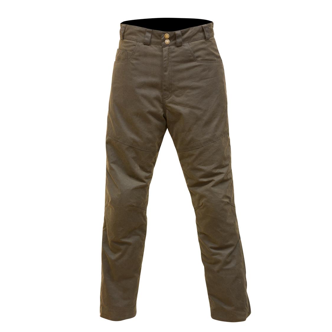 Merlin Hulm Wax Cotton Road Pants Brown - Image 1