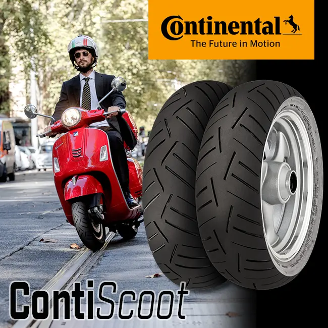 120/70-12 51P TL Scoot Front Continental Tyres Tubeles     []