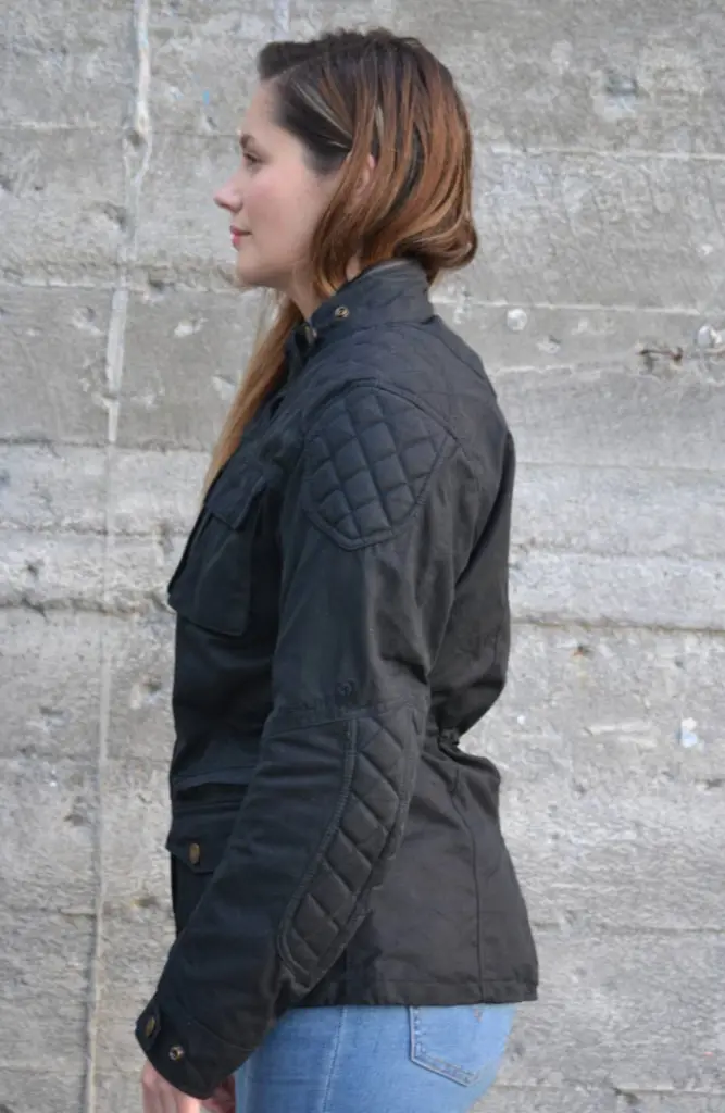 Merlin Buxton Wax Road Jacket Ladies Black