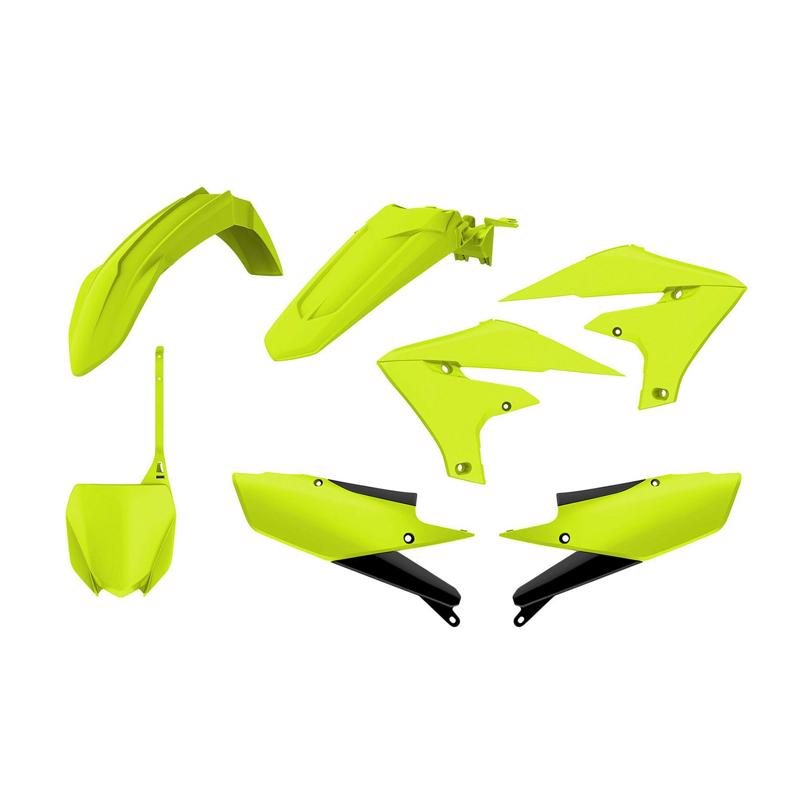 POLISPORT MX KIT YAM YZ250F 19-21 YZ450F 18-21 FLO YEL - Image 1