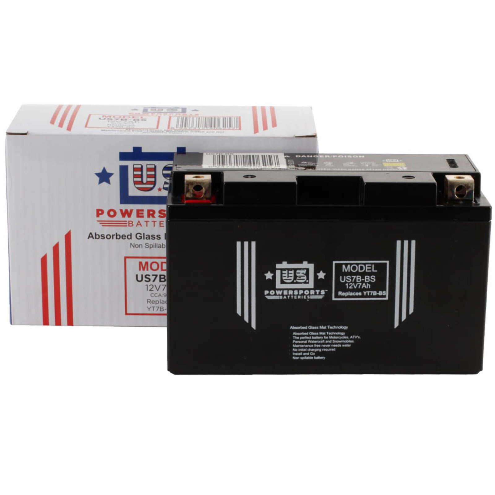 USPS AGM BATTERY US7B-BS YT7B-BS *10 - Image 4