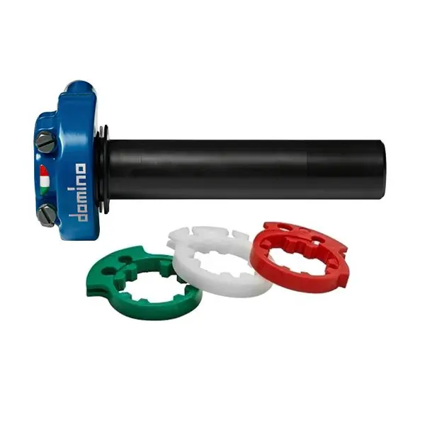 RACE THROTTLE NO GRIPS ALU BLU 3 STROKE RINGS XM2 2 CABLE PUSH-PUL
