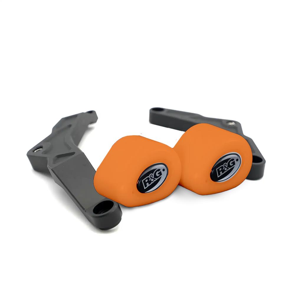 Aero No Cut Crash Protectors Orange Triumph Daytona 660 2024- - Image 1