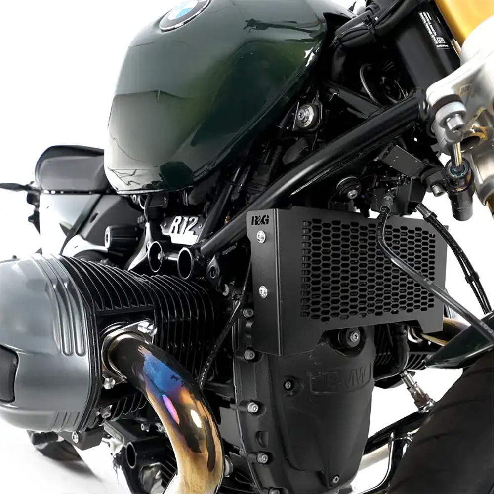 Oil Cooler Guard for BMW R12 nineT 24- PRO Black R&G - Image 1