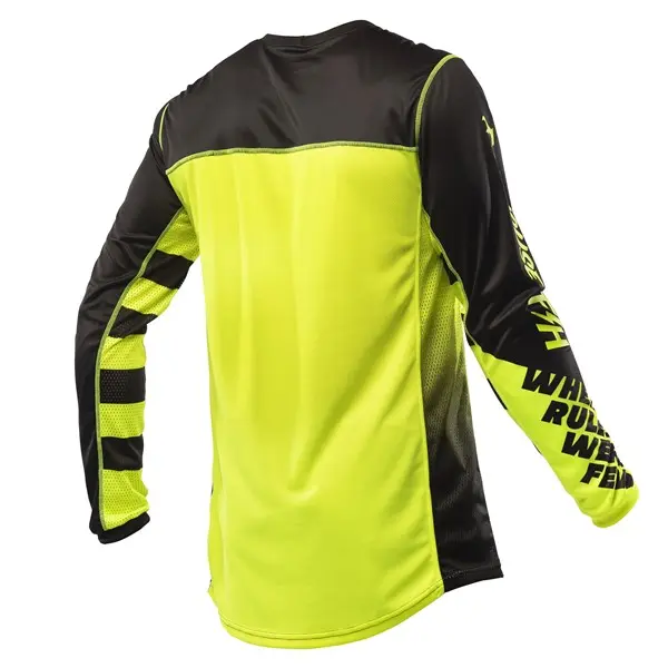 Fasthouse Grindhouse Riot Motocross Jersey Black/Hi Viz
