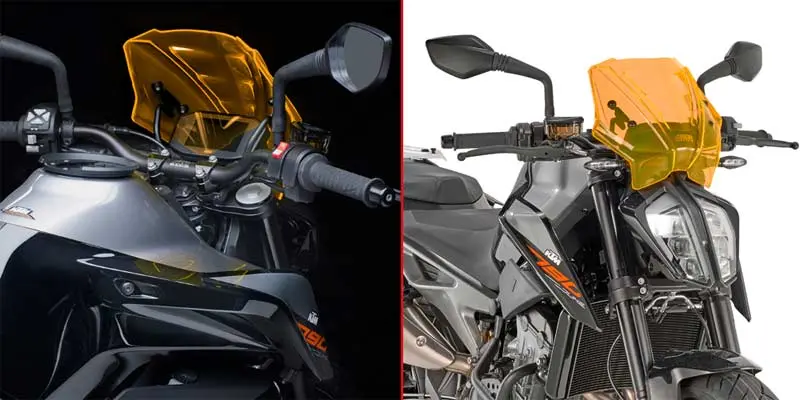 SCREEN KTM DUKE 790 '18-> 'ORANGE ICE'