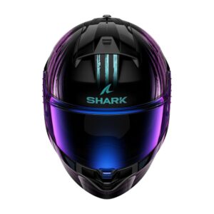 Shark Riddill 2 Road Helmet Black/Blue Purple - Image 3
