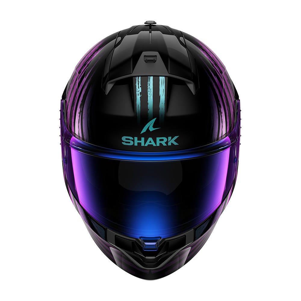 Shark Riddill 2 Road Helmet Black/Blue Purple - Image 3