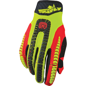 Motocross Gloves Fly 2014 Youth Evolution Green/Red - Image 1