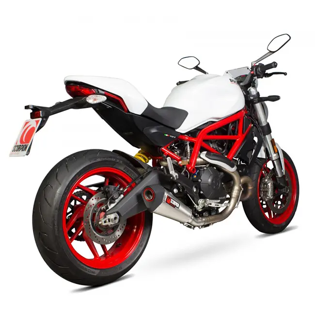 Ducati Monster 797/797+ 17-18 Serket Taper Slip-on S/Steel