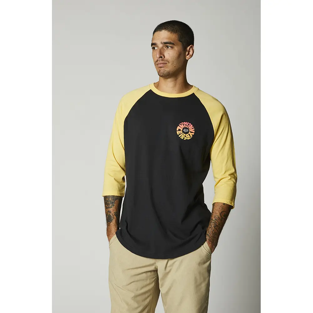 Tee Fox Revolver Raglan Black/Gold