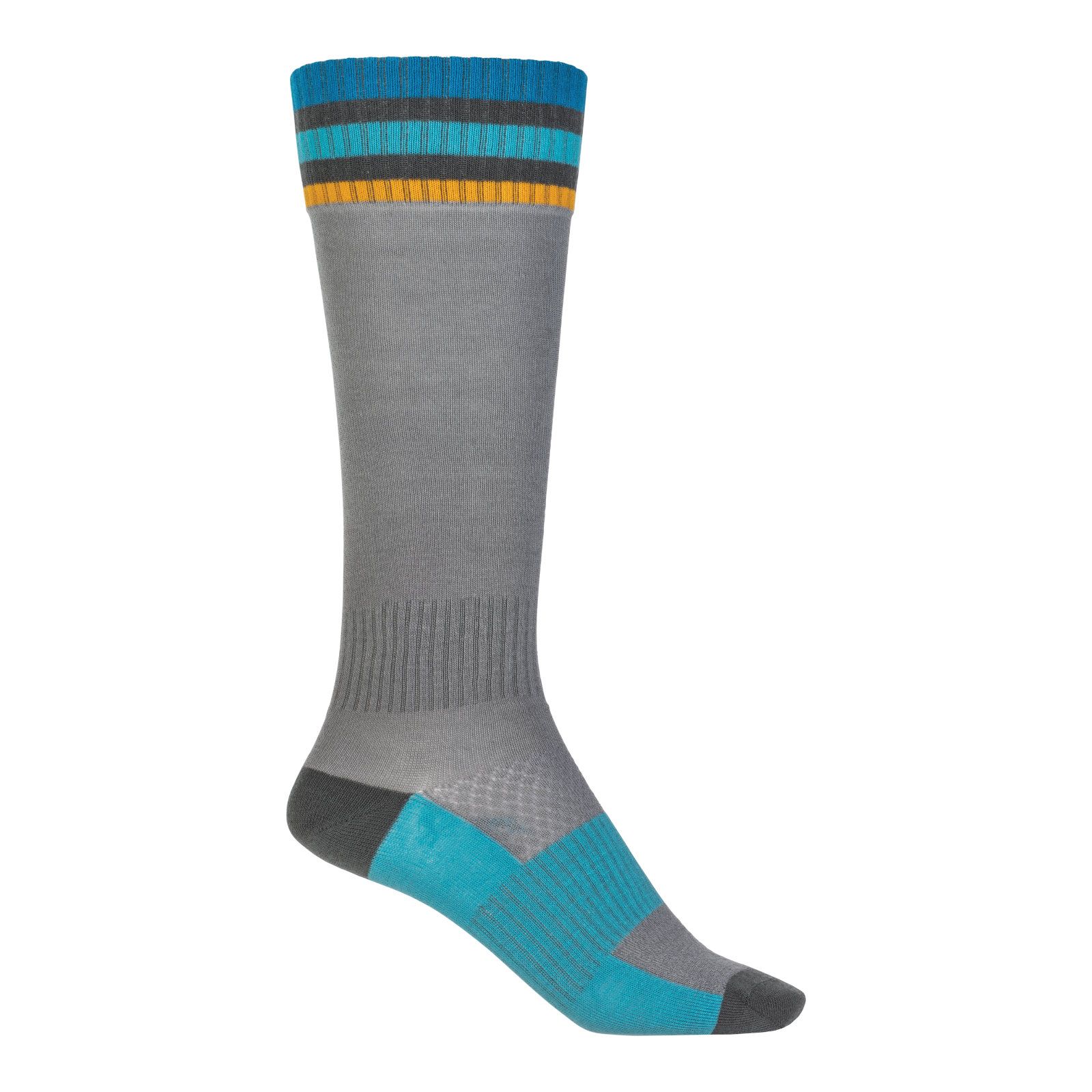 Fly Motocross Socks Thin Grey - Image 1