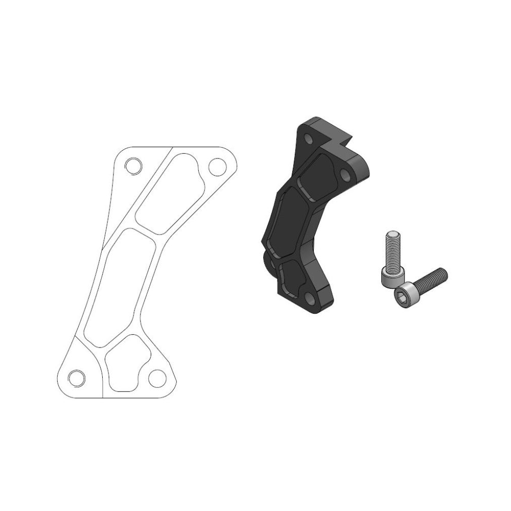 BRAKE ADAPTER MOTO MASTER 320MM YZ125 YZ250 98-04 YZ250F WR250F 01-04 YZ450F WR450F 03-04 - Image 1