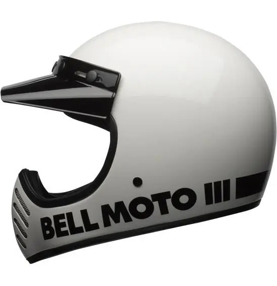 Bell Moto-3 Classic Motocross Helmet White