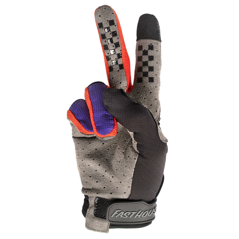Fasthouse Elrod Evoke Motocross Glove Black/Purple - Image 3
