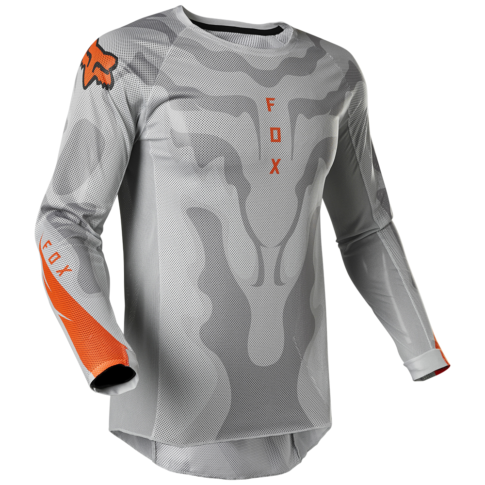 Fox Airline EXO Motocross Jersey Grey/Orange - Image 1