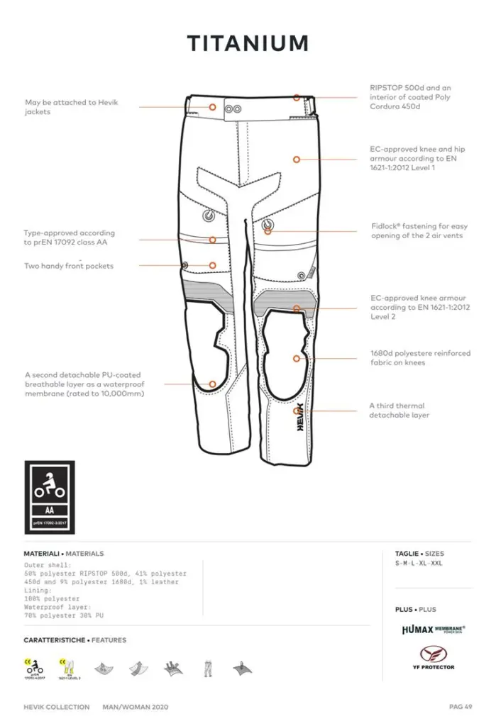 ** TITANIUM TROUSERS BLACK SMALL - SALE