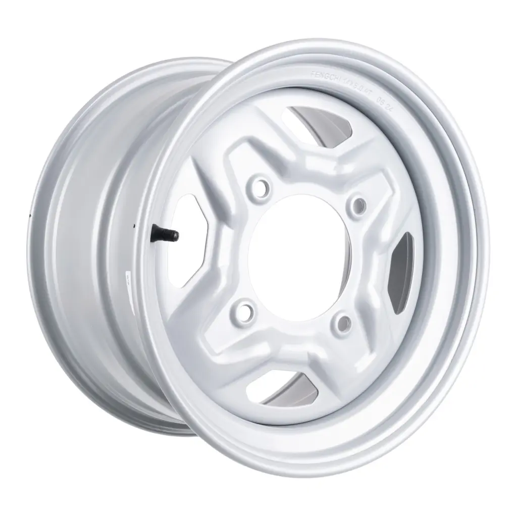 WMP ATV/UTV Steel Rim 14x8 Polaris Rear 4/156 +63.5 - Silver