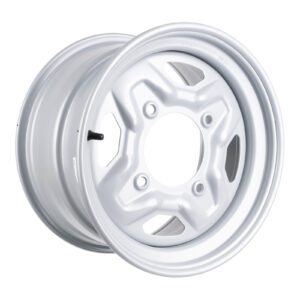 WMP ATV/UTV Steel Rim 14x8 Polaris Rear 4/156 +63.5 - Silver - Image 1